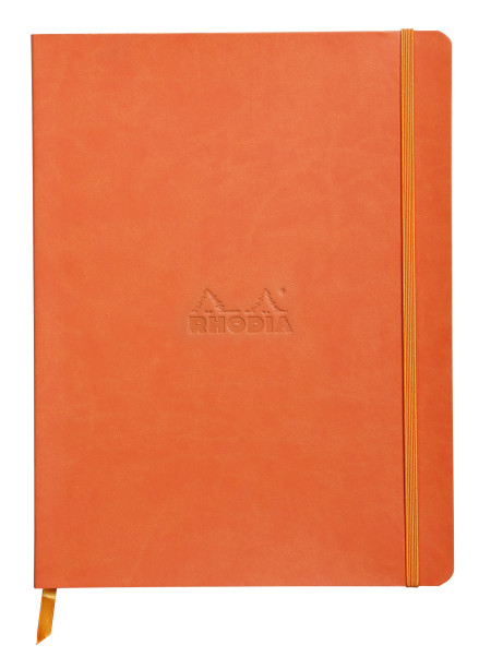 Rhodia Softcover Notebook - Large - Tangerine - Lined